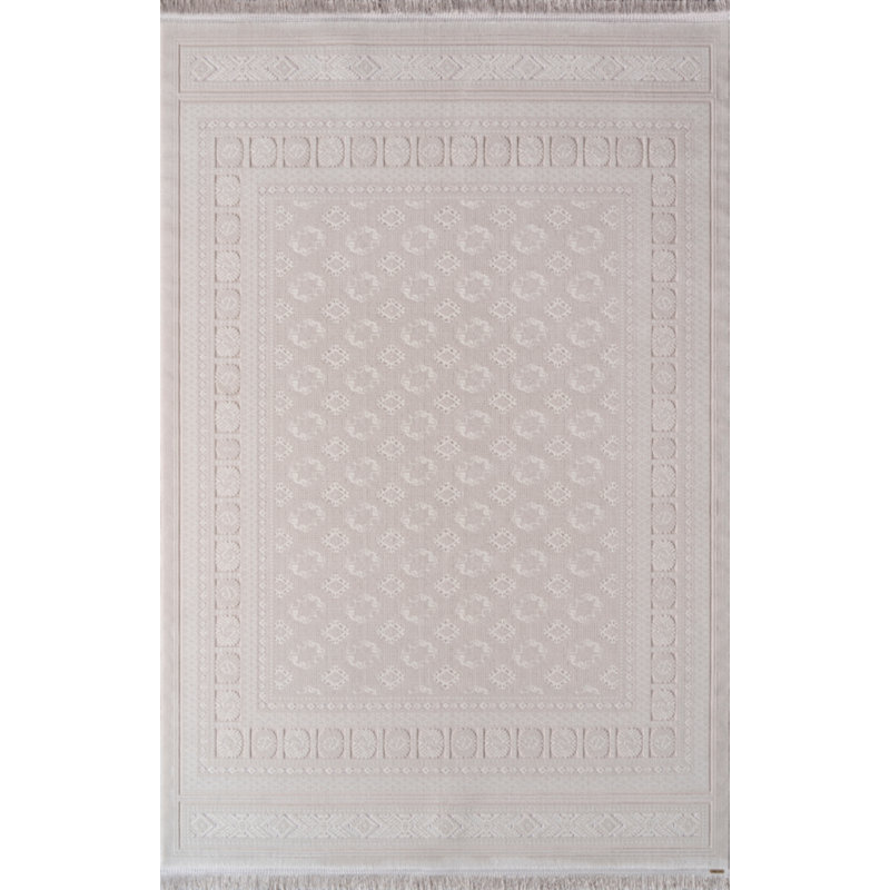 Teresia Cotton Southwestern Rug, Rectangle 5'3" x 7'6"