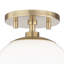 Plafonnier semi-encastré 1 lumière 7 po Luna-1007257659
