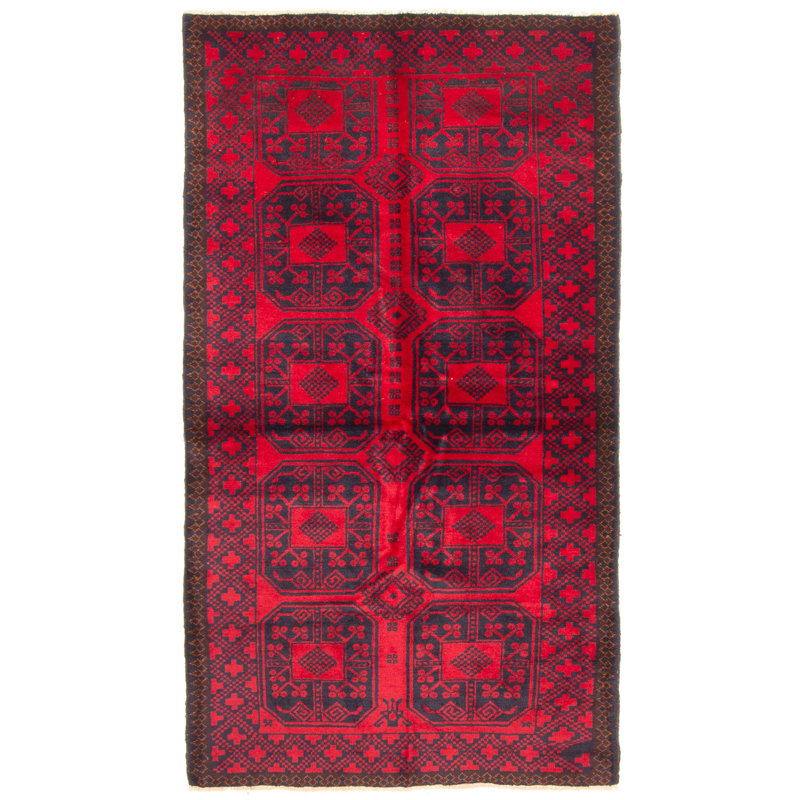 Rizbaft Red Rug 3'5" x 6'4"