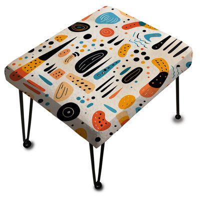 Prakash - Geometric Rectangle Ottoman