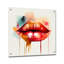 Red Lips Of Luxury I - Art mural acrylique tendance-1717457870