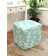 Coral Upholstered Ottoman