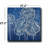 Blue Dandelion Burst Canvas Wall Art