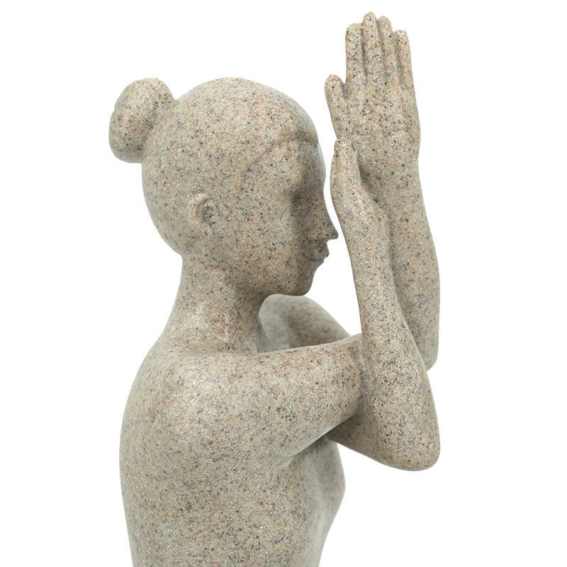 Figurine de yoga 7 x 5,5 x 9,5 po