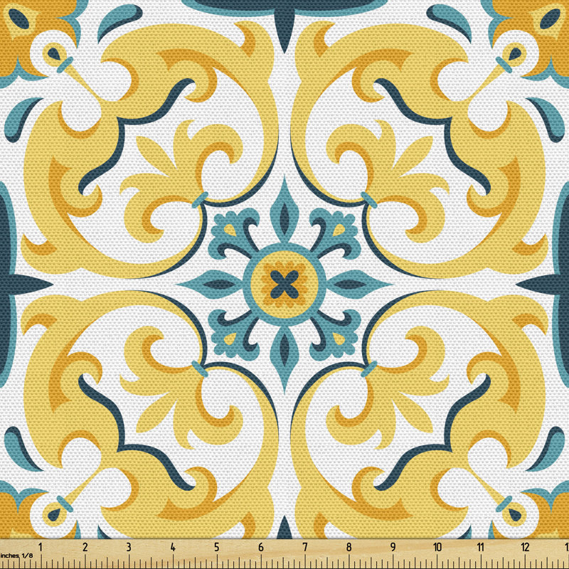 Sacramento Swirling Botanical Inspired Motif Fabric