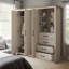 Limestone 3-Door Combi Fitment Wardrobe-106268634