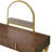 Coleen Walnut & Gold Finish Vanity Desk W/Mirror & Jewelry Tray