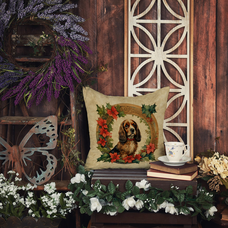 Coussin Christmas, 14 po x 14 po, Carré