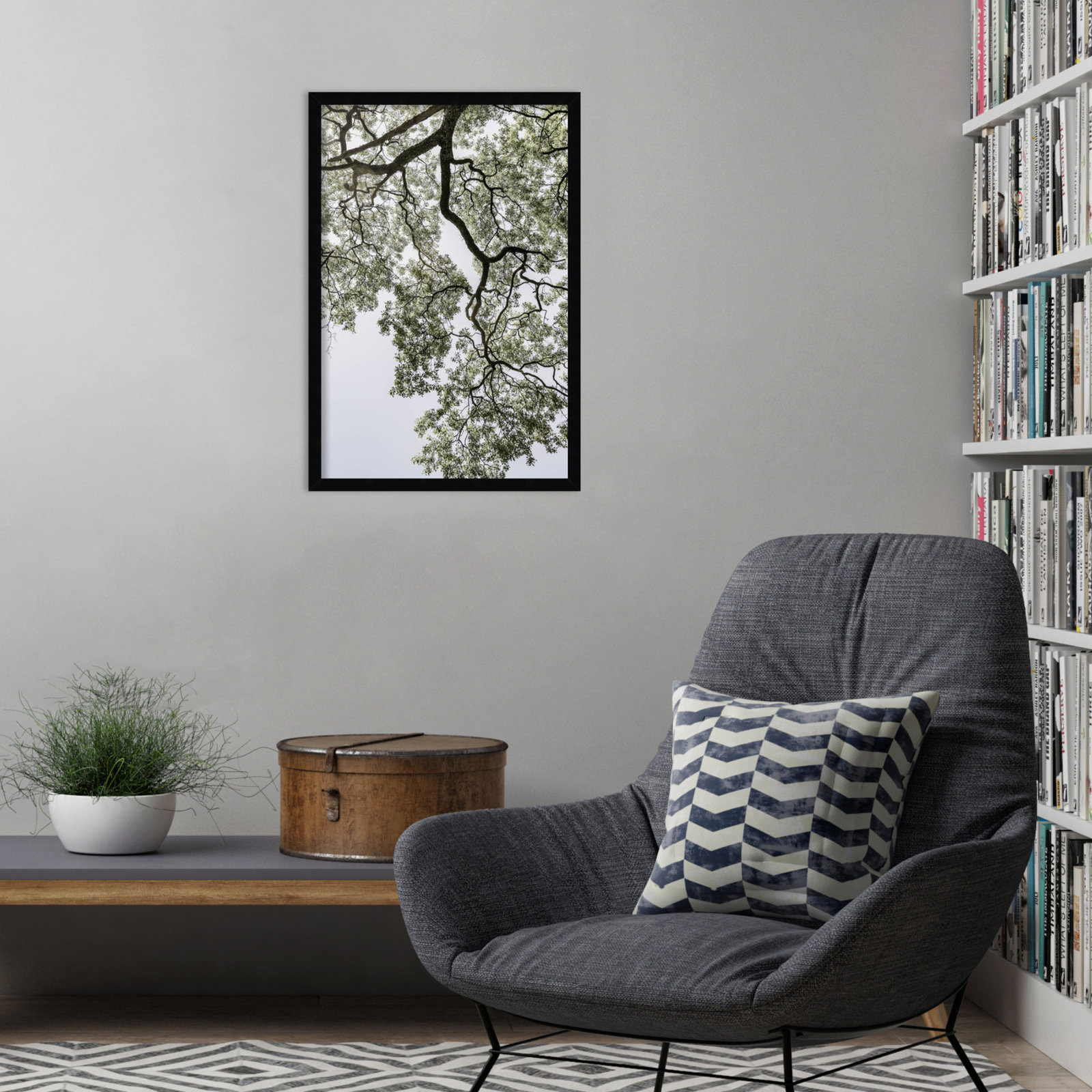 Coastal Forest by Shot by Clint Wood Framed Wall Art Print, Black, 25" H x 17" W