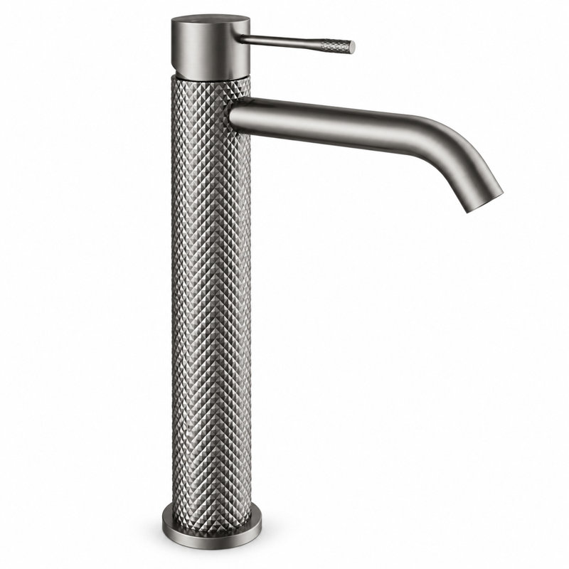  Madrid Mono Basin Mixer with Waste, Gun Metal