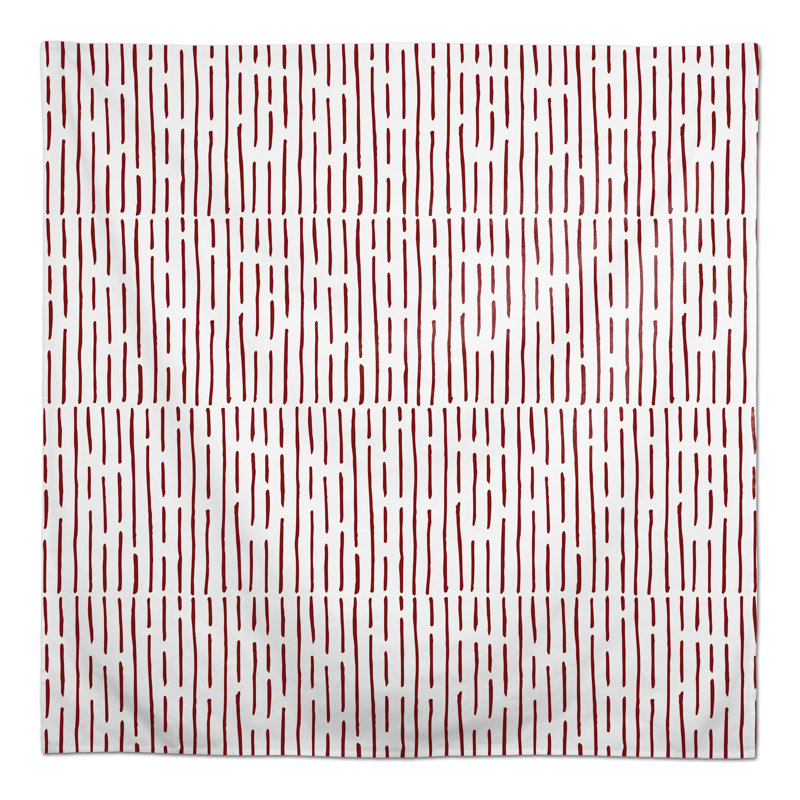 Abstract Square Tablecloth, Red