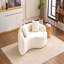S-Curved Chenille Sectional Sofa: Dual-Depth , No Assembly, Compact For Small Spaces, 400 Lbs, 66.9" L-32497318