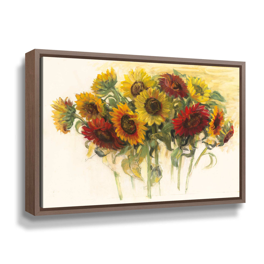 Gathering Sunflowers by Carol Rowan Painting on Canvas August Grove® 