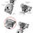 1 1/4 105 Degree Soft Close Face Frame Concealed Overlay Hinge