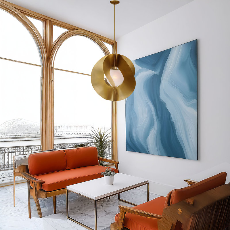 1 LIGHT PENDANT, Legacy Brass