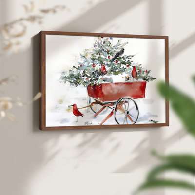 Art de Noël - Lxxi - reproduction encadrée - réversible