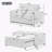 Pull Out Sofa Bed with Adjsutable Backrest, 2 Pillows, Cup Holders, USB Ports-1131782176-1131782189