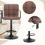 Aisleyne Swivel Upholstered Adjustable Height Counter Stool with Metal Frame-1090910185