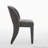 chenille dining chair features a hollowed-out backrest design Set of 2-1828485264