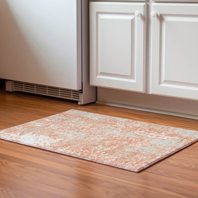 Premium Machine Washable Prisco Coral Rug