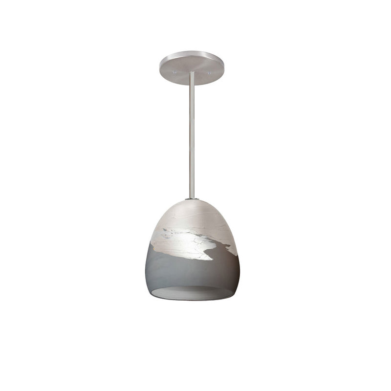 Luminaire suspendu architecte, Gris et ombre nickel, Aucune ampoule incluse, Non homologué UL pour emplacement sec