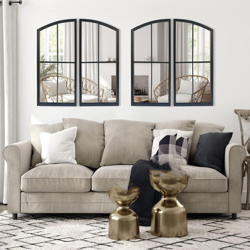 Black Arched Mirror