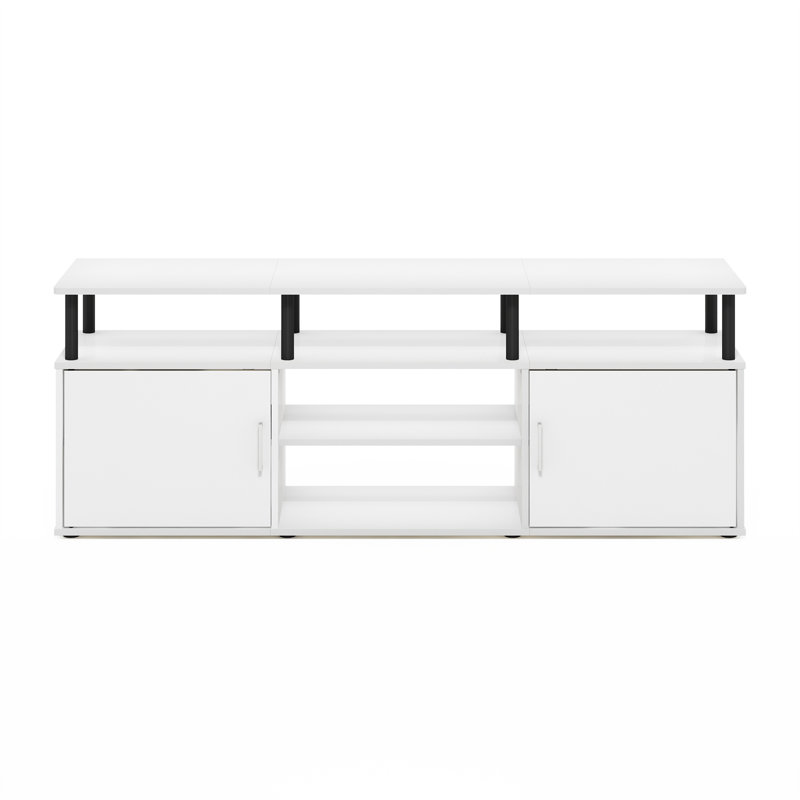 Meuble télé pour téléviseur de 70 po ou moins Amberboi, Blanc