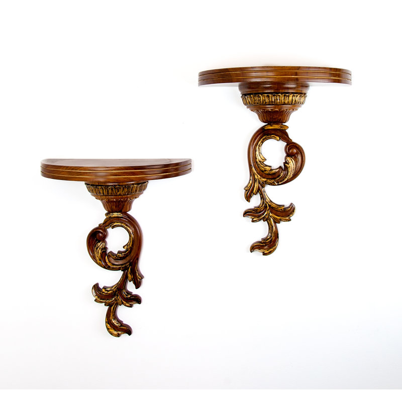 French Style Leaf Vine Wall Shelf