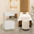 Utility Cart with Storage Drawer and Cabinet, Rolling Trolley with Metal Frame