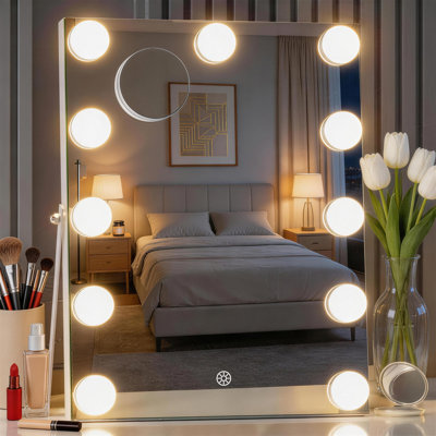 Miroir de maquillage lumineux