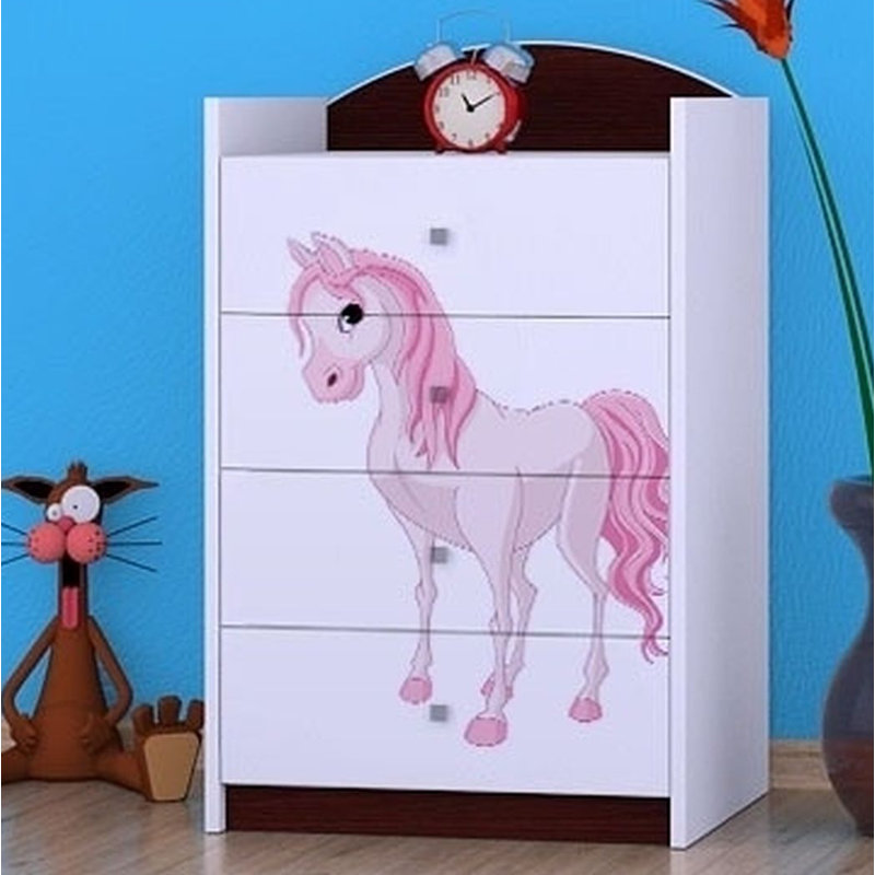 Noles 4 Drawer Chest, Dark Brown