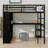 Loft Bed Frame With Built-In Wardrobe-166962412-166962414