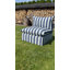 Stripe Outdoor Footstool