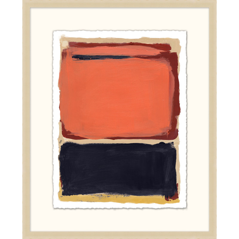 Étude de couleurs, impression encadrée sur verre 4 pi