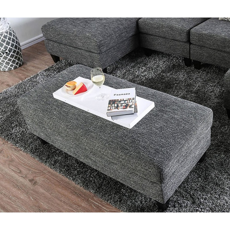 Repose-pieds de style contemporain avec repose-pieds en chenille 1pc, Lin lin