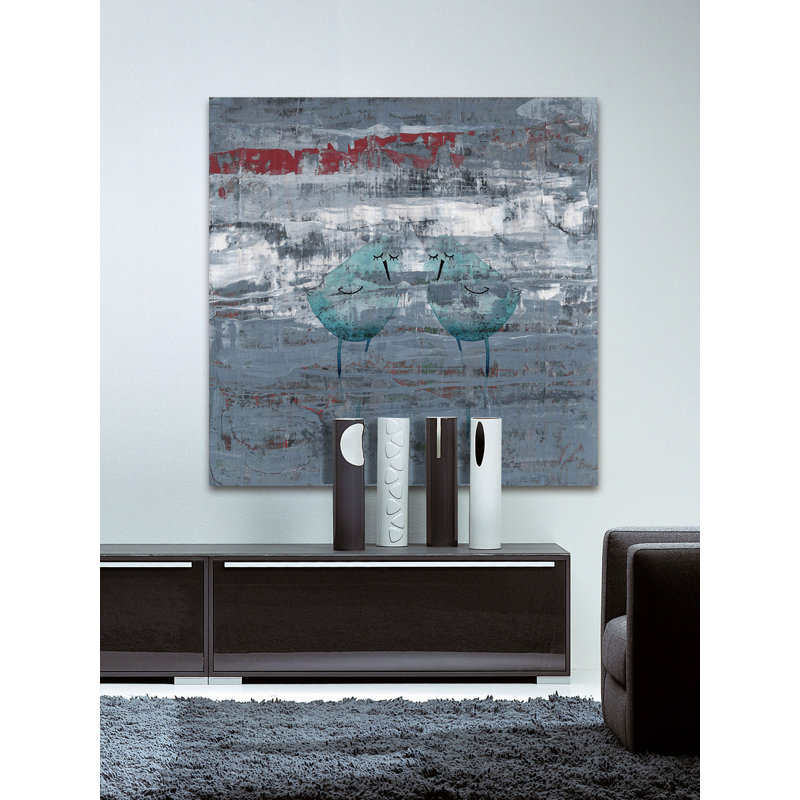 24" x 24" Blue Birds Canvas Wall Art