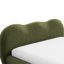 Grand lit olive, rembourré Boucle, mobilier de chambre transitionnel, soutenu par des pieds en bois-1438373596-1438373598