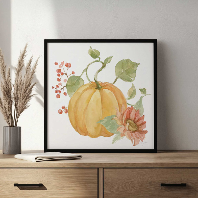 «Fall Cottage Garden V» par Katrina Pete, reproduction d'art, 21.5" H x 21.5" W, Black, Framed Print