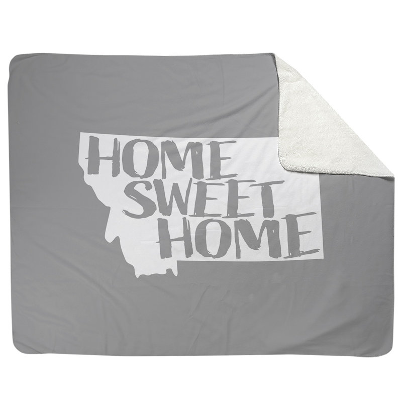 Jeté en polaires pour montana home, Gris, l 52,5 po x L 62,5 po