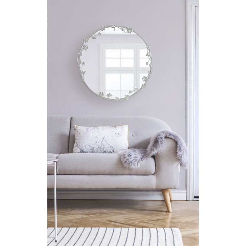 Miroir mural Rosella, Silver