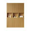 Ensemble d'armoire murale de salle de bain modulaire l 41,34 "avec portes à rainure française, chêne doré