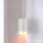 1-Light Integrated LED Indoor or Outdoor Silver Gray Aluminum Mini Cylinder Downrod Pendant-1457697798-1457697799
