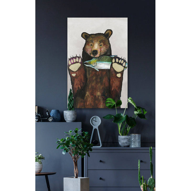 «Salmon for Dinner on Soft Pewter», reproduction sur toile tendue, H 30 po x l 20 po