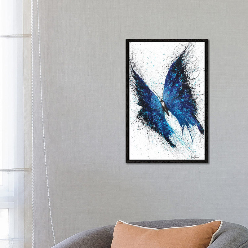 Tropical Wings by Ashvin Harrison - Print on Canvas, Black Framed, 66.04 cm H x 45.72 cm W