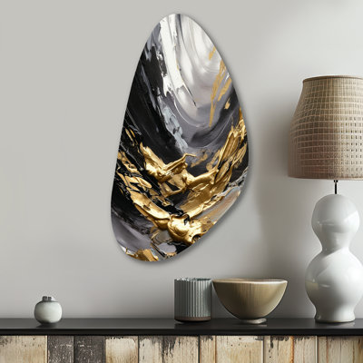 Rubinstein - Abstract Fall Shape Assymterical Metal Wall Art