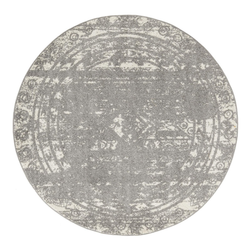 Geometric Indoor Rug, Round 6'