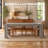 63-Inch Farmhouse Dining Table for 4-6 – Solid Wood Rectangular Kitchen Table with Thick Top & Sturdy Frame – Gray-134972995