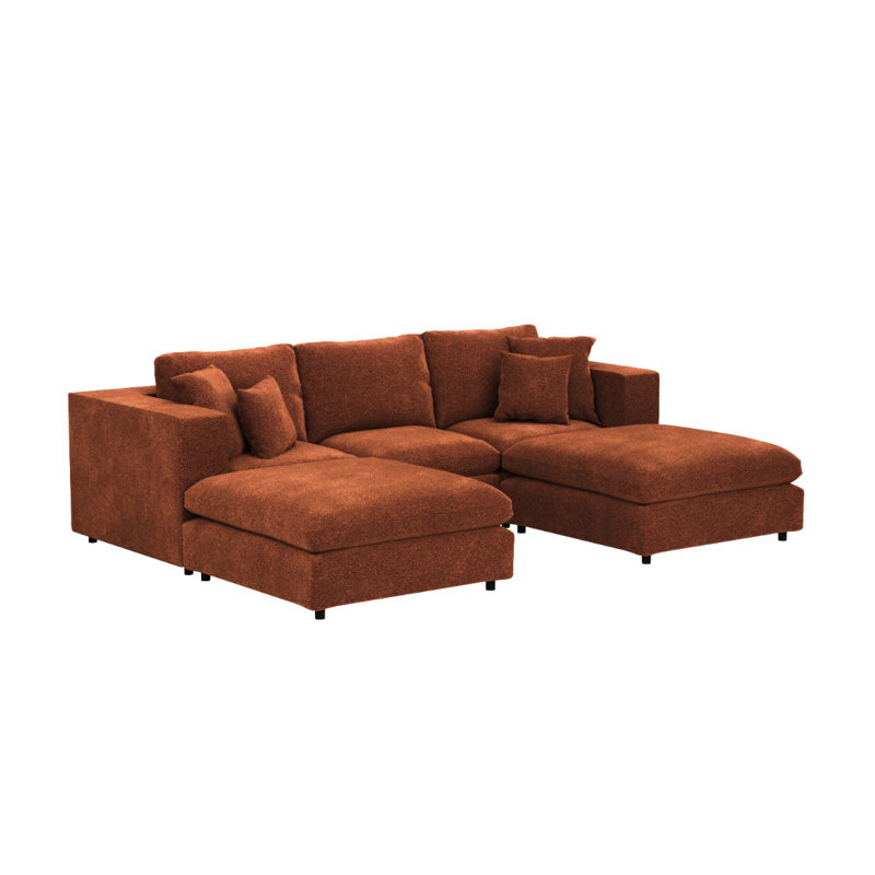 1 Seater Sofa, Orange