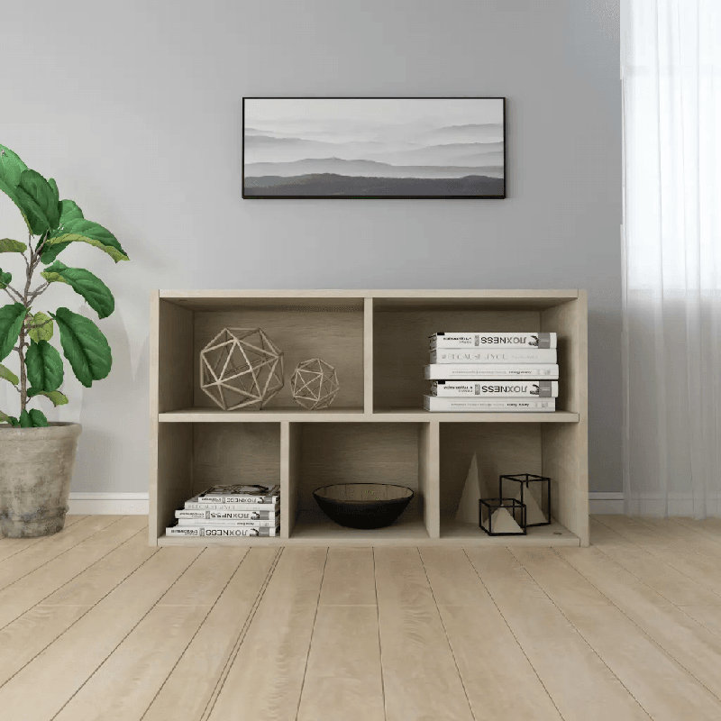 Haydon 203.2cm H x 127cm W Bookcase, Sonoma Oak