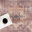 Philomena Medallion SplashGuard Machine Washable Area Rug-1170830375